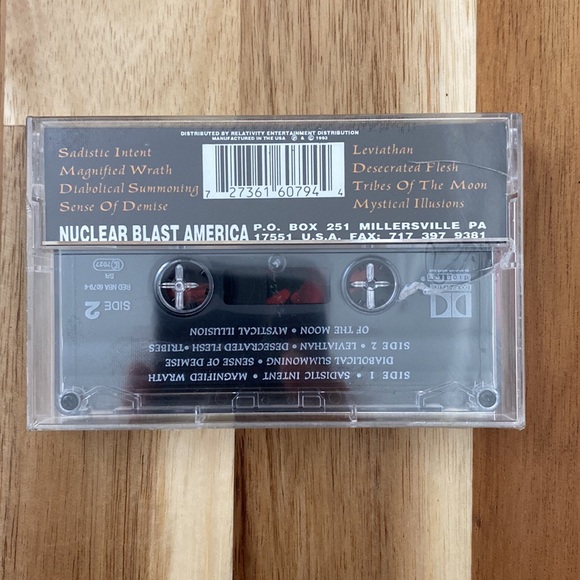 SINISTER - Diabolical Summoning 1993 Cassette (Collectible) Nuclear Blast - Picture 2 of 6